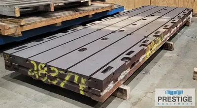Floor Plate, T-Slotted, 60" x 218" x 10" Cast Iron