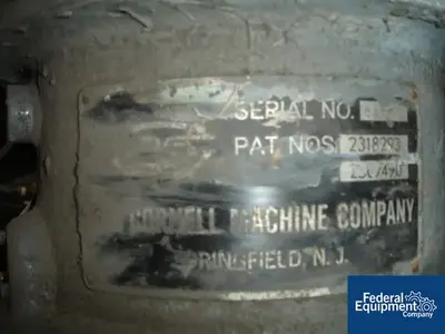 USED Cornell D-8 CORNELL VERSATOR, SANITARY STAINLESS STEEL, 2 HP