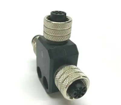5 Pin Dual Female M12 to Male M12 Splitter - Used