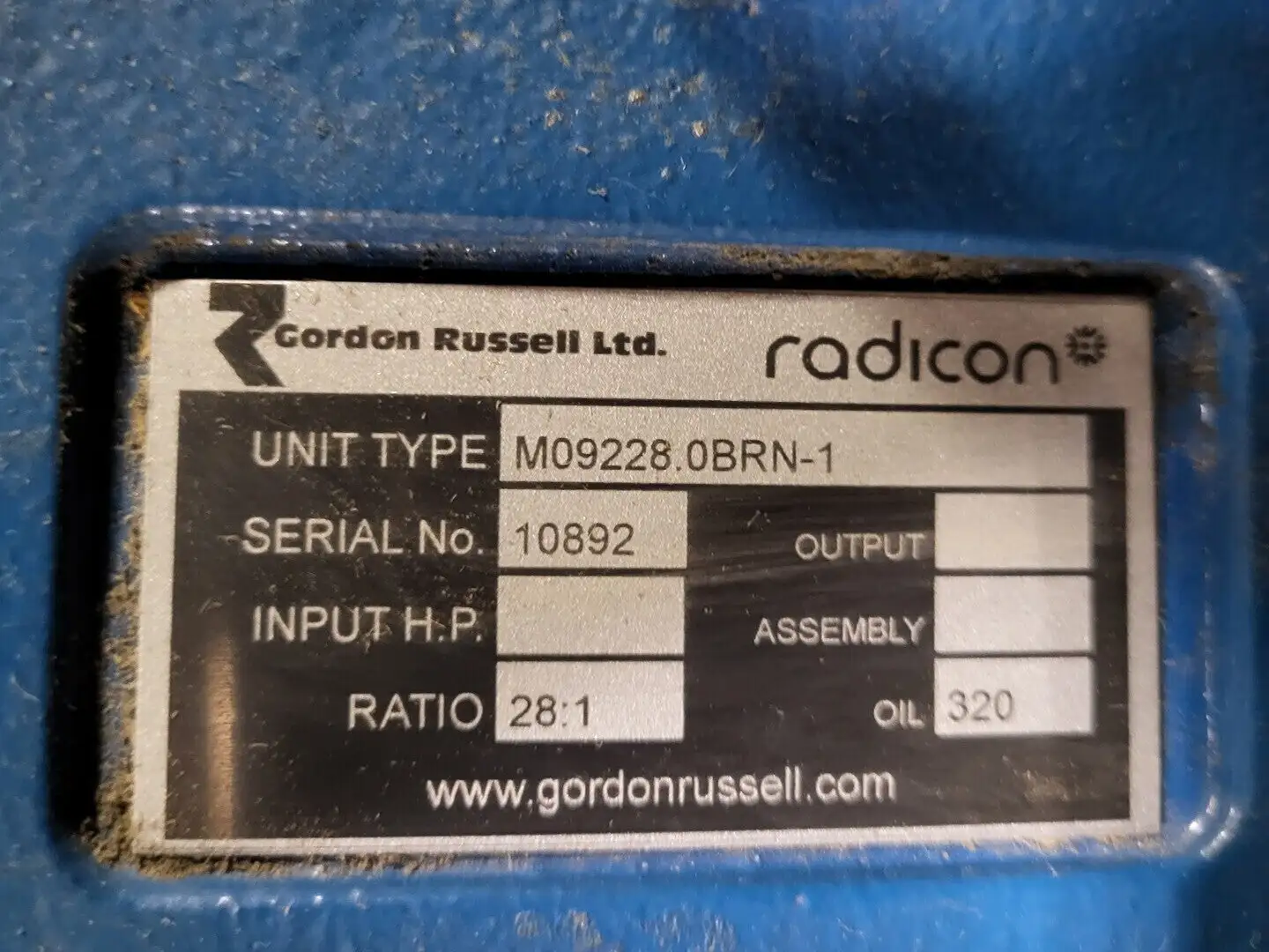 New | in-Stock RADICON M09228.0BRN-1 Gearboxes British Columbia CA | Lenmark #268288