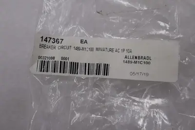 NEW OPEN BOX AB Allen Bradley 1489-M1C100 miniature circuit breaker STK H1095A