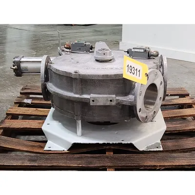 Used Reimelt GmbH 4" Single-channel Stainless Steel Tunnel Diverter Valve