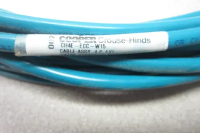 NEW COOPER CROUSE HINDS CH4E-ECC-W15 CABLE ASSEMBLY CH4EECCW15
