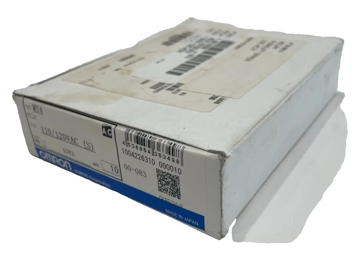 NEW OMRON MY4 MINIATURE POWER RELAY 13Y3Y1 110/120VAC LOT OF 10 PCS.