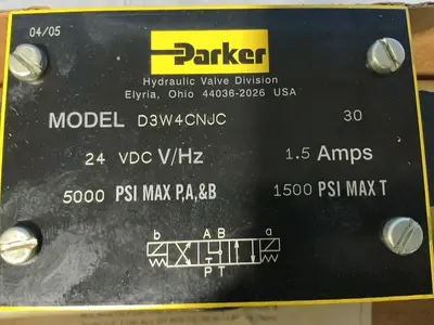 Used 2005 PARKER D3W4CNJC Pumps Ohio US | HGR 24 #1506930