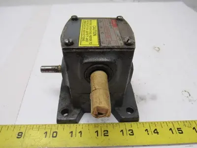 Boston Gear 309A-20-H Right Angle Double Shaft Speed Reducer Gear Box 20:1 Ratio