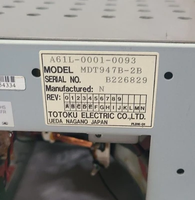 GE Fanuc Series 15-M Controller A61L-0001-0093, MDT947B-2B, N860-3161-T101