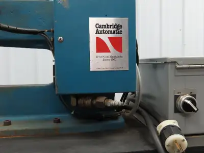 Cambridge AE2001 Automatic Rivet Machine Insertion Machine Von Weise Gromets