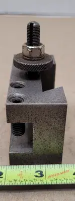 CXA 1 LATHE TOOL POST HOLDER, 13 TO 18" LATHE SWING, 3/4" MAX TOOL SIZE