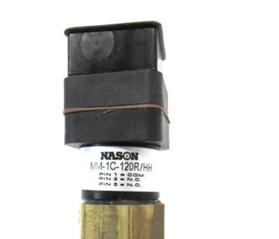LOT OF 2 NEW NASON MM-1C-120R/HH PRESSURE SWITCH MM1C120RHH