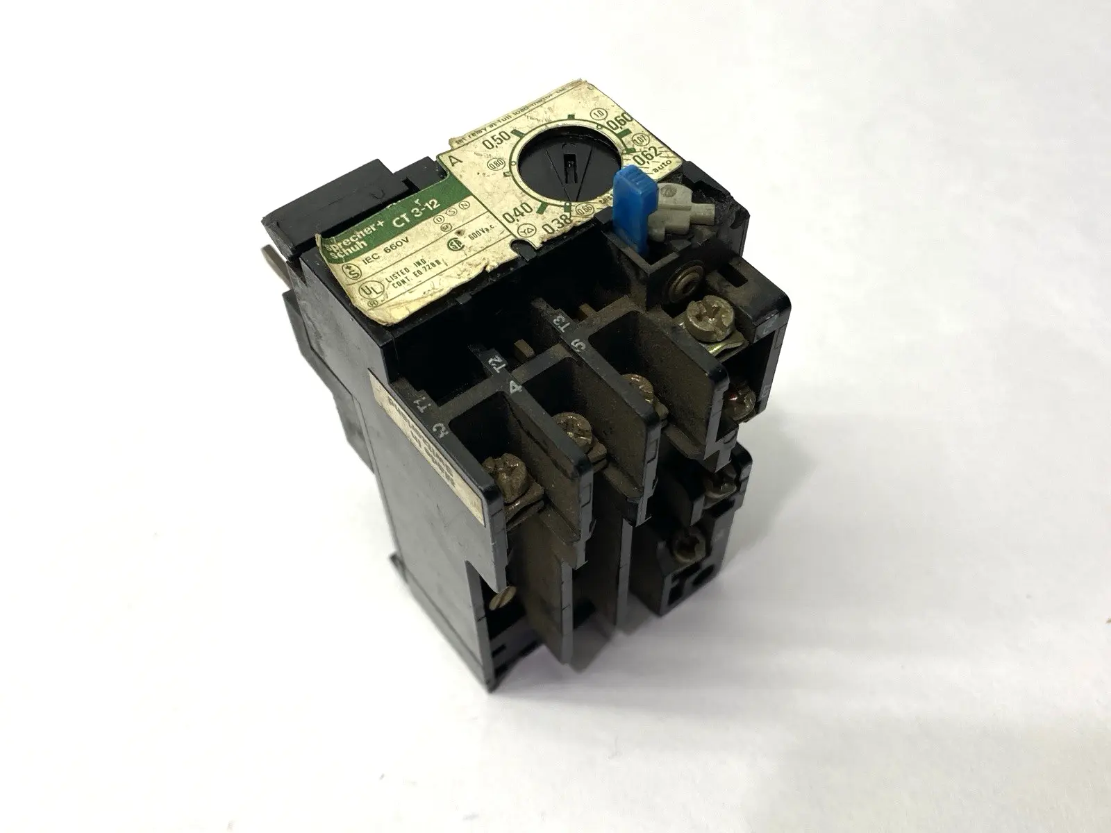 Used SPRECHER + SCHUH THERMAL OVERLOAD RELAY 0.38-0.62A Relays & Switches | Maverick Industrial Sales #1104025
