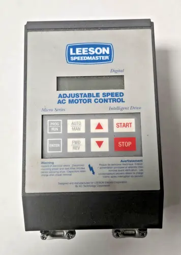 Leeson Speedmaster Adjustable Speed AC Motor Controller # 174916 HP 1-1/2