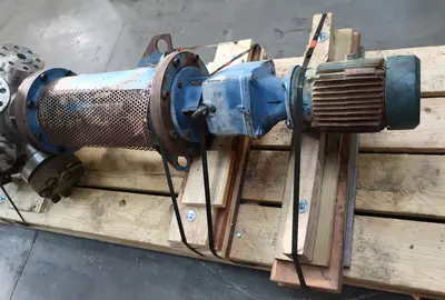 SPC8281  Reactor 70 gallon Hoppes Inc. chemical reactor, 1700 psi internal, FV-175 psi jacket, 5 hp top entering agitator