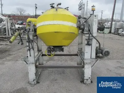 USED Paul O. Abbe 10 Cu Ft Abbe Double Cone Vacuum Dryer, S/S
