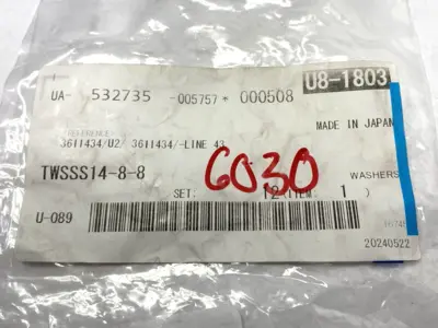 USED MISUMI FLAT SPACERS 14MM OD 8MM ID 8MM THICKNESS LOT OF 12