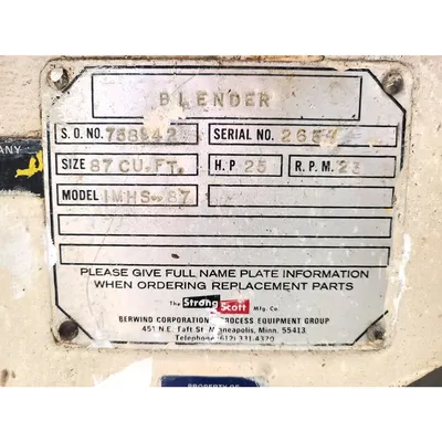 USED THE STRONG SCOTT MFG. CO. IMHS-87