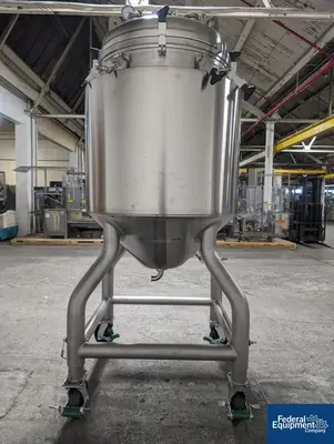 USED A&M Process 500 Liter A&B Process Receiver Tank, 316 S/S, 44/150#