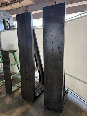 20" WIDE X 100" TALL X 38" DEEP ANGLE PLATE SET. STOCK # 0364524