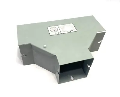 USED COOPER B-LINE LAY-IN WIREWAY TEE SECTION HINGE SCREW COVER GRAY STEEL