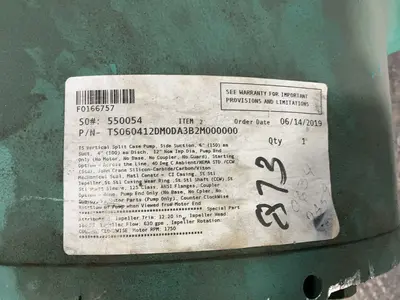 Used 2019 TACO INC TS060412UM0DA3B2M000000 Pumps Ohio US | HGR 24 #1764672