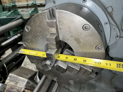15" X 32" MANNAIONI MAN-AU-CYCLE THREADING LATHE, 4" HOLE: STOCK #16992