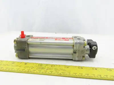 Hoerbiger Origa AZV-U5032/2 Pneumatic Air Cylinder 1" Bore 2" Stroke Twin Rod