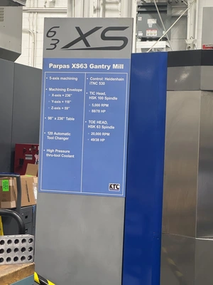 2011 PARPAS XS 63 Gantry Machining Centers (incld. Bridge & Double Column) | Toolquip, Inc. (2)