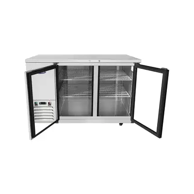 New | in-Stock Atosa New Atosa MBB59GGR 59" Glass Door Back Bar Cooler Stainless Steel Bottle Coolers Illinois US | Falcon Restaurant Supply #1375395