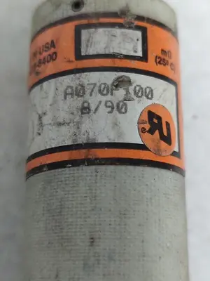 Used FERRAZ SHAWMUT A070F100 Miscellaneous Equipment (Electrical & Power) Ohio US | Surplus Asset Holdings #1245200