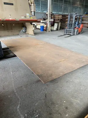 96" X 120" X 1" STEEL PLATE. STOCK # 1056920