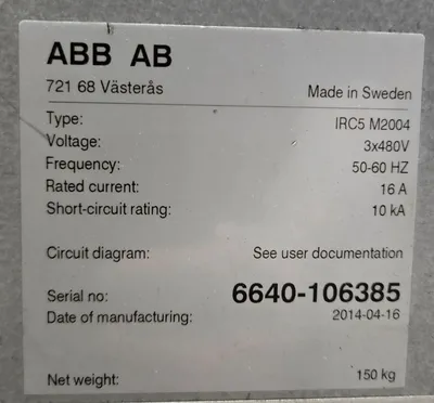 USED 2014 ABB IRB 6640-180/2.55