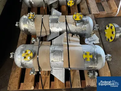 USED B E Peterson, Inc. 4" x 60" BE Peterson Distillation Column Reboiler Unit, 316 S/S, 200#