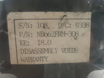 NEW PARKER NB662FRM-308 MOTOR