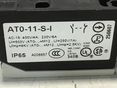 Used MOELLER AT0-02-1-I Relays & Switches Michigan US | Ideal Machinery #1284063