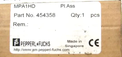 NEW PEPPERL+FUCHS MPA1HD LOGIC CARD 454358