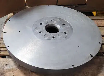 D1-6 LATHE PLATE, 18-1/4" OD, 3" THRU HOLE, 6 PIN D1-6 MOUNT, 4-1/8" HUB ID