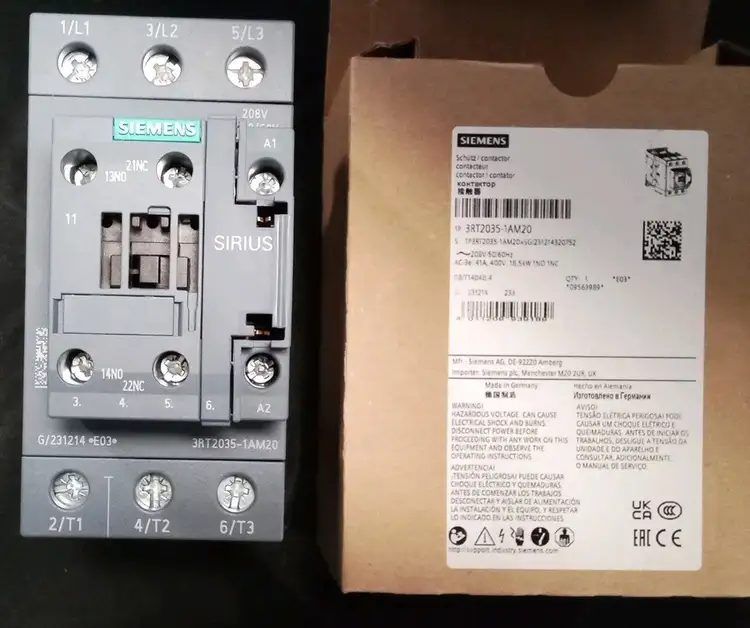 Used Siemens Siemens Contactor 3RT2035-1AM20 PLC Contactors US | Infinity wholesale & Supply LLC #1305791