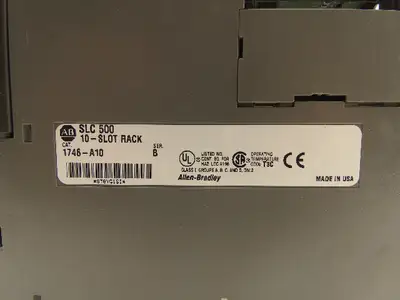 Allen Bradley 10-Slot Chassis Rack