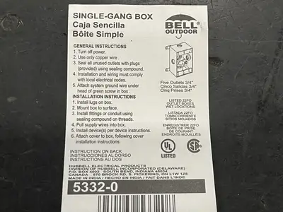 NEW HUBBELL 5332-0
