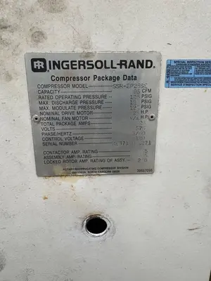 Used INGERSOLL RAND SSR-EP25SE Rotary Screw & Sliding Vane Air Compressors Ontario CA | Aucto #1307336