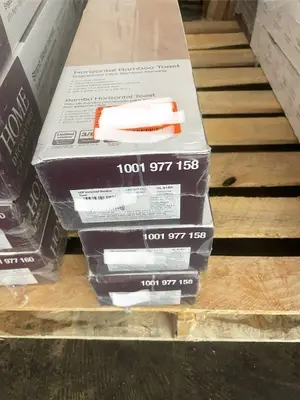 40.2 Square Feet of HL 615H HDF Horizontal Bamboo Flooring