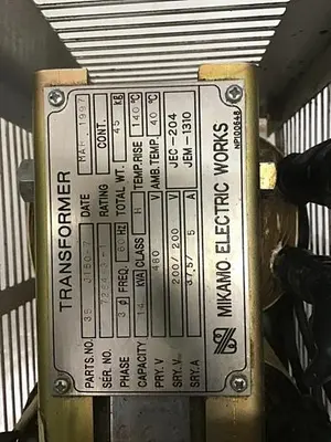 USED MIKAMO ELECTRIC 35 J150-7
