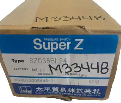 NEW TAIHEI SZ035BL24 PRESSURE SWITCH 24V