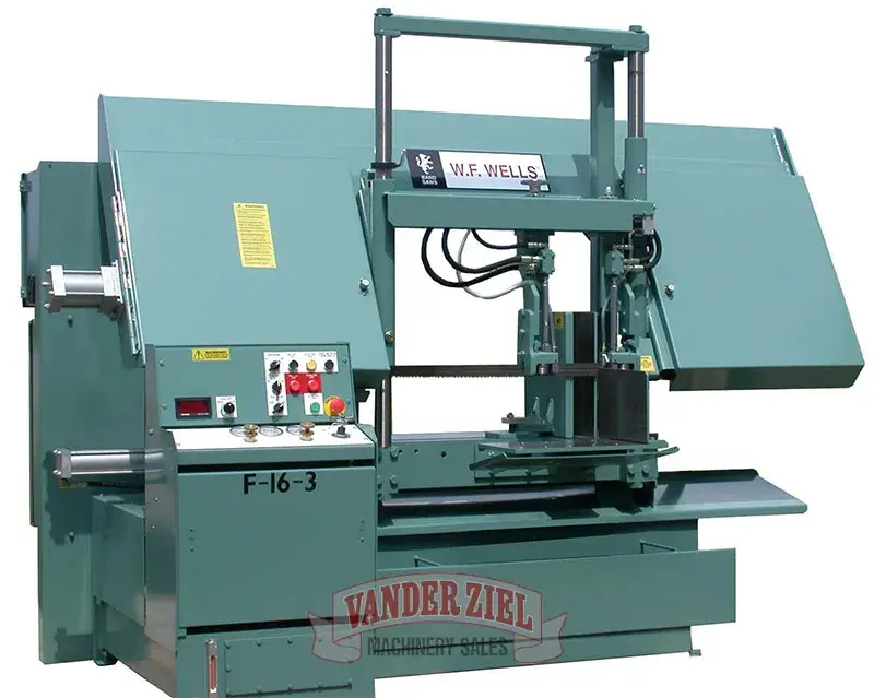 New | in-Stock W.F. WELLS F-16-3 Horizontal Band Saws Michigan US | Vander Ziel Machinery Sales #480331
