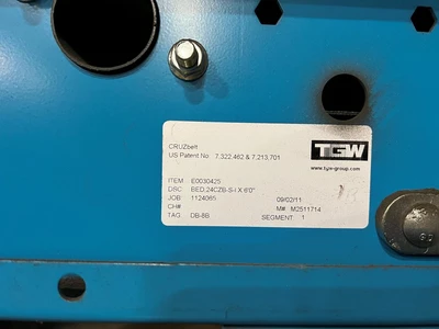 TGW 21 in. x 22 ft. Incline Powered Belt Conveyor