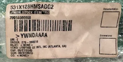 NEW GENERAL ELECTRIC 531X128HMSAGG2 PC MOV CONTROL CARD