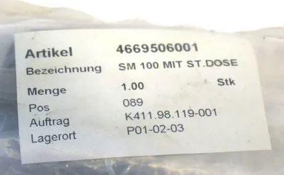NEW ARTIKEL 4669506001 SWITCH W/ ARTIKEL 46664419 ANGLE PLUG