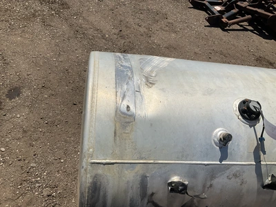 Aluminum fuel tank 26”D x 46”L, scattered dents, used
