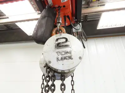 CM Cyclone Model S 2 Ton 4000Lb Manual Chain Fall Hand Hoist 11' 9" Lift