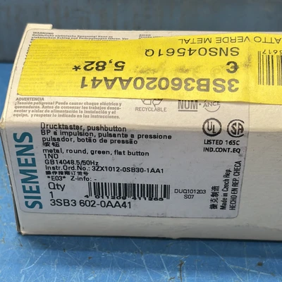 Assorted LOT OF New SIEMENS See Description And Photos For P/N’s